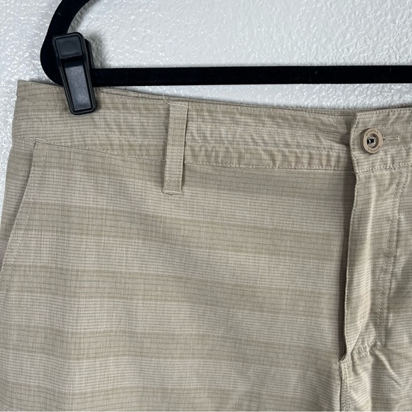 O'Neill Men's Tan Striped Flat-Front Shorts 40 - Picture 4 of 7